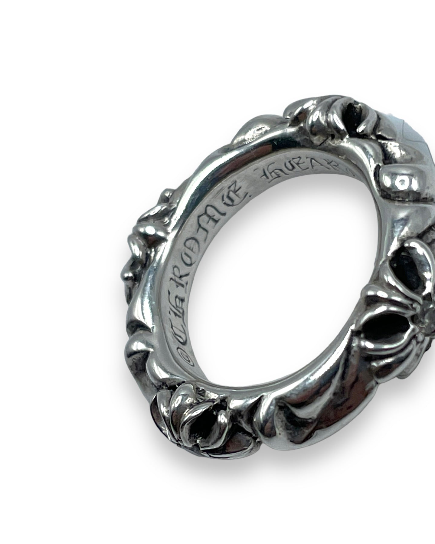Chrome Hearts SBT Diamond Scroll Ring (4) Authenticated Designer