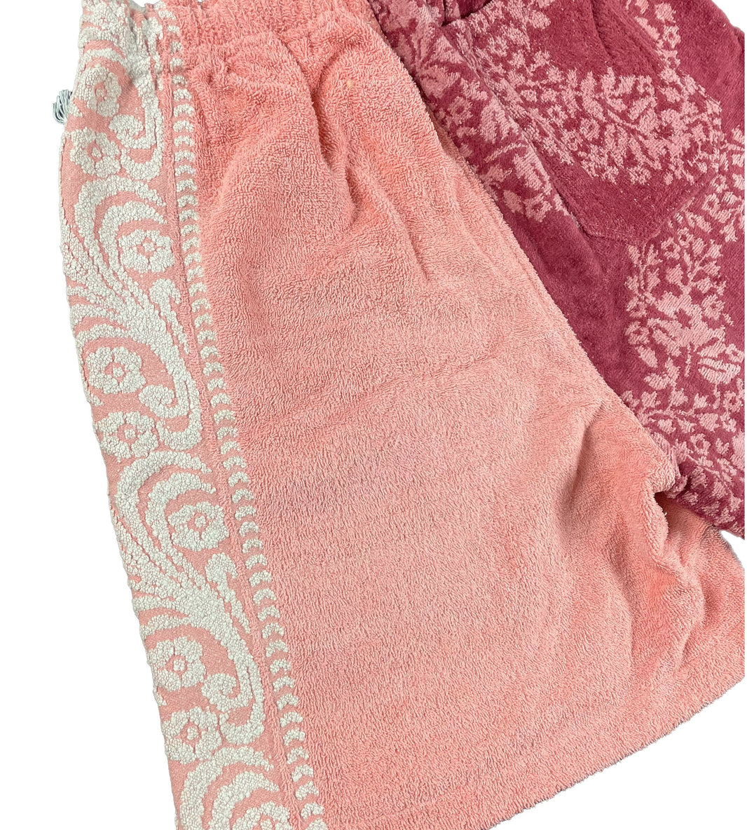 BODE Vintage 60s Duo Towel Shorts Floral Wine 1/1 Archival