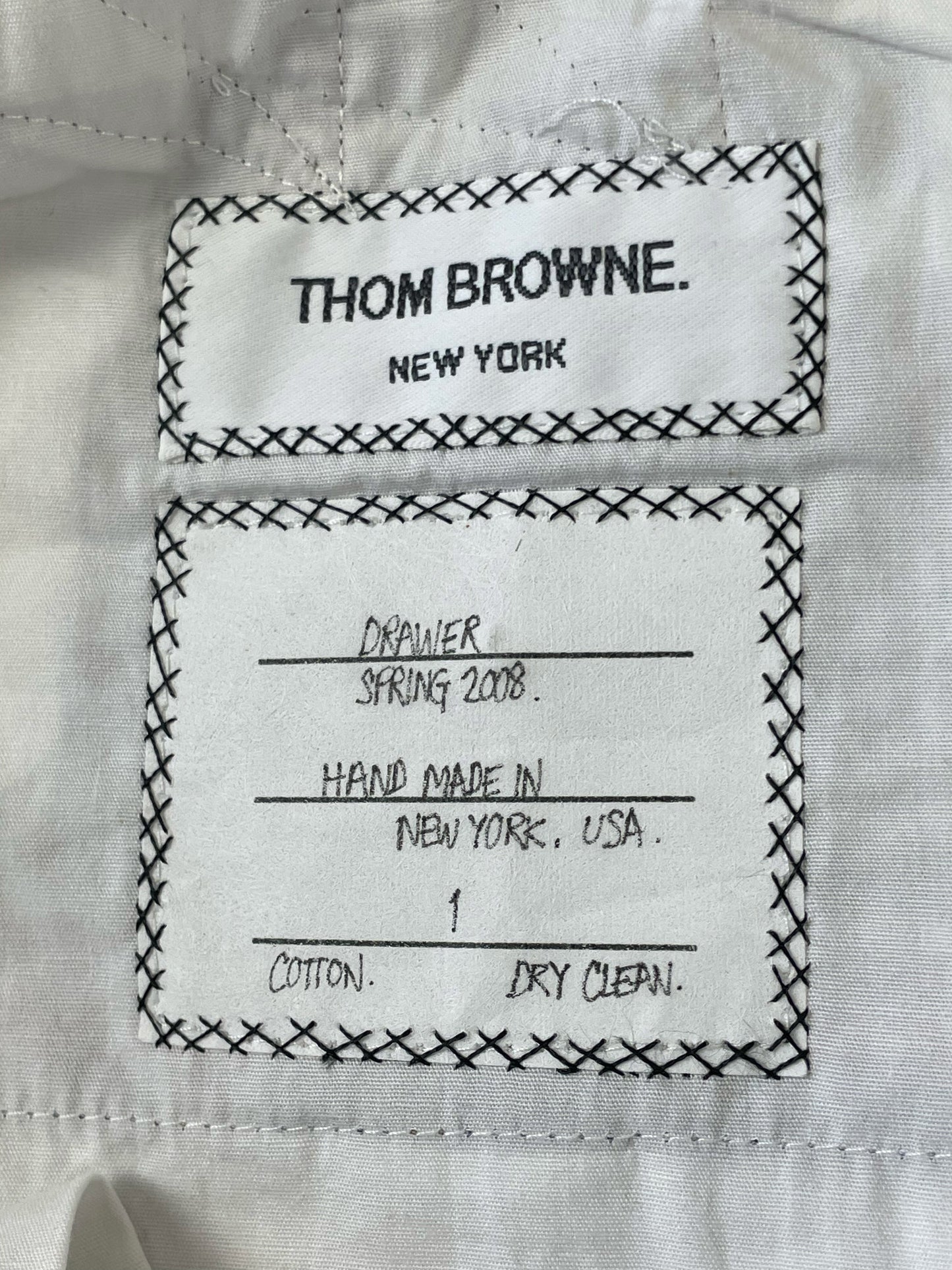 Handmade New York Thom Browne Cotton Madras Plaid Pants