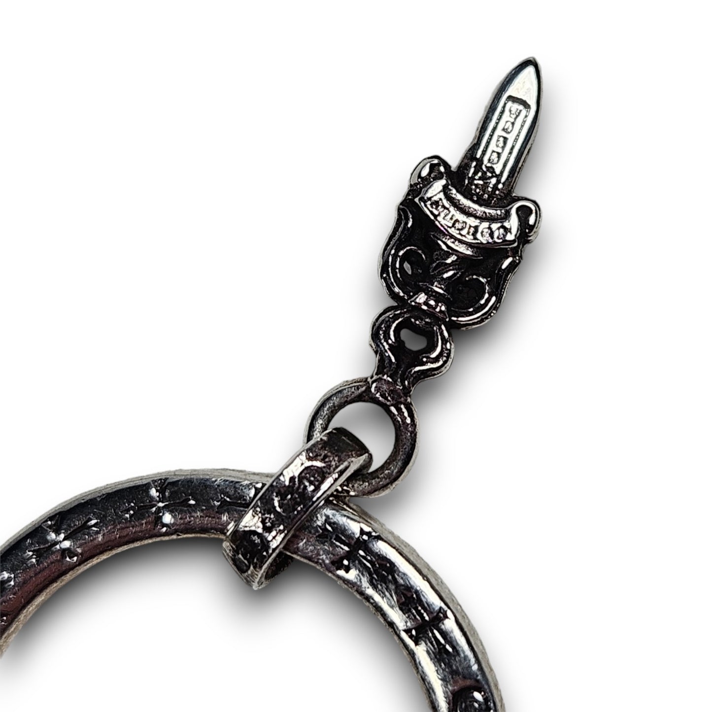 Chrome Hearts Dagger Charm Ring (7.5) Genuine