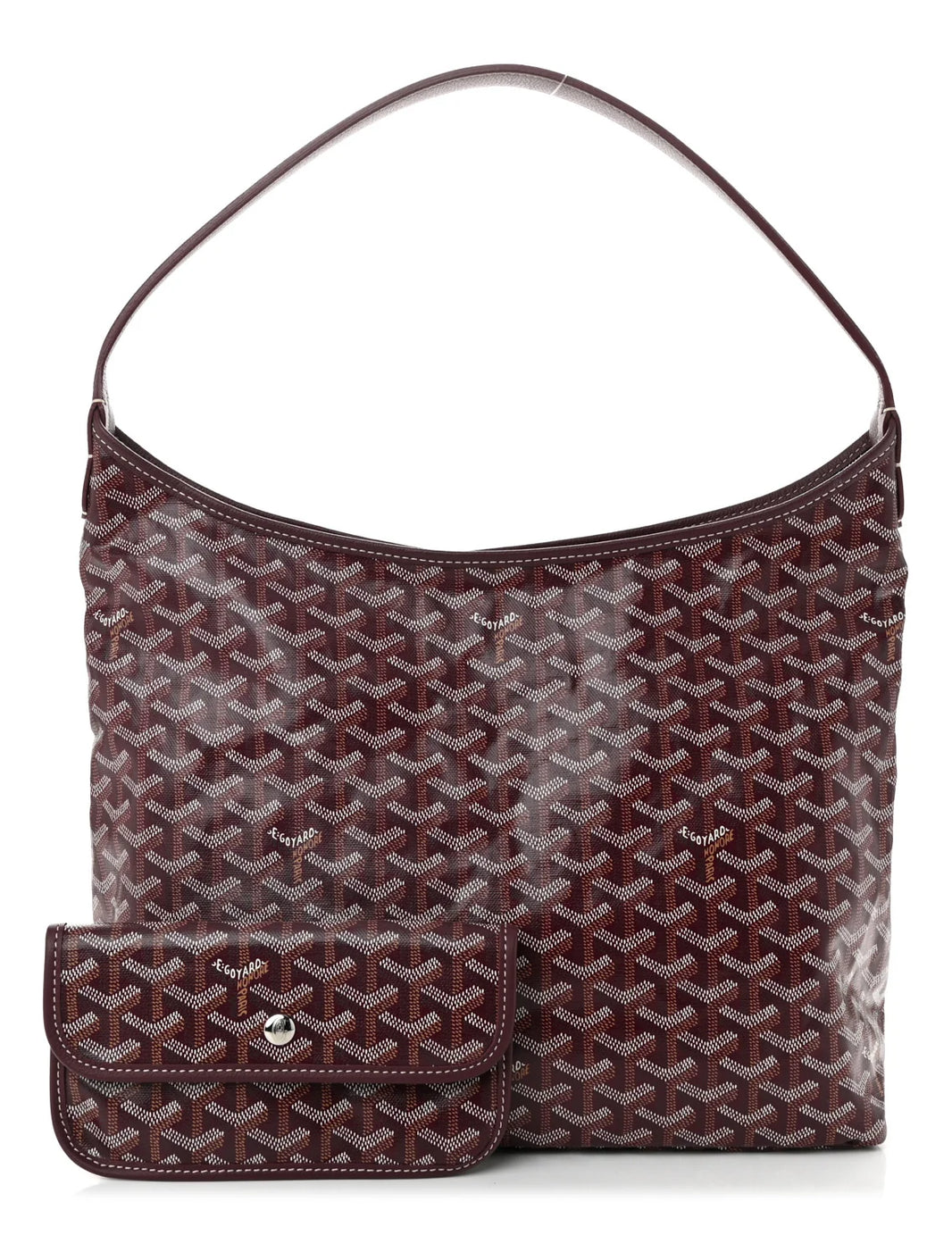 Goyard Bohème Hobo Tote Bag Burgundy Authentic Handbags