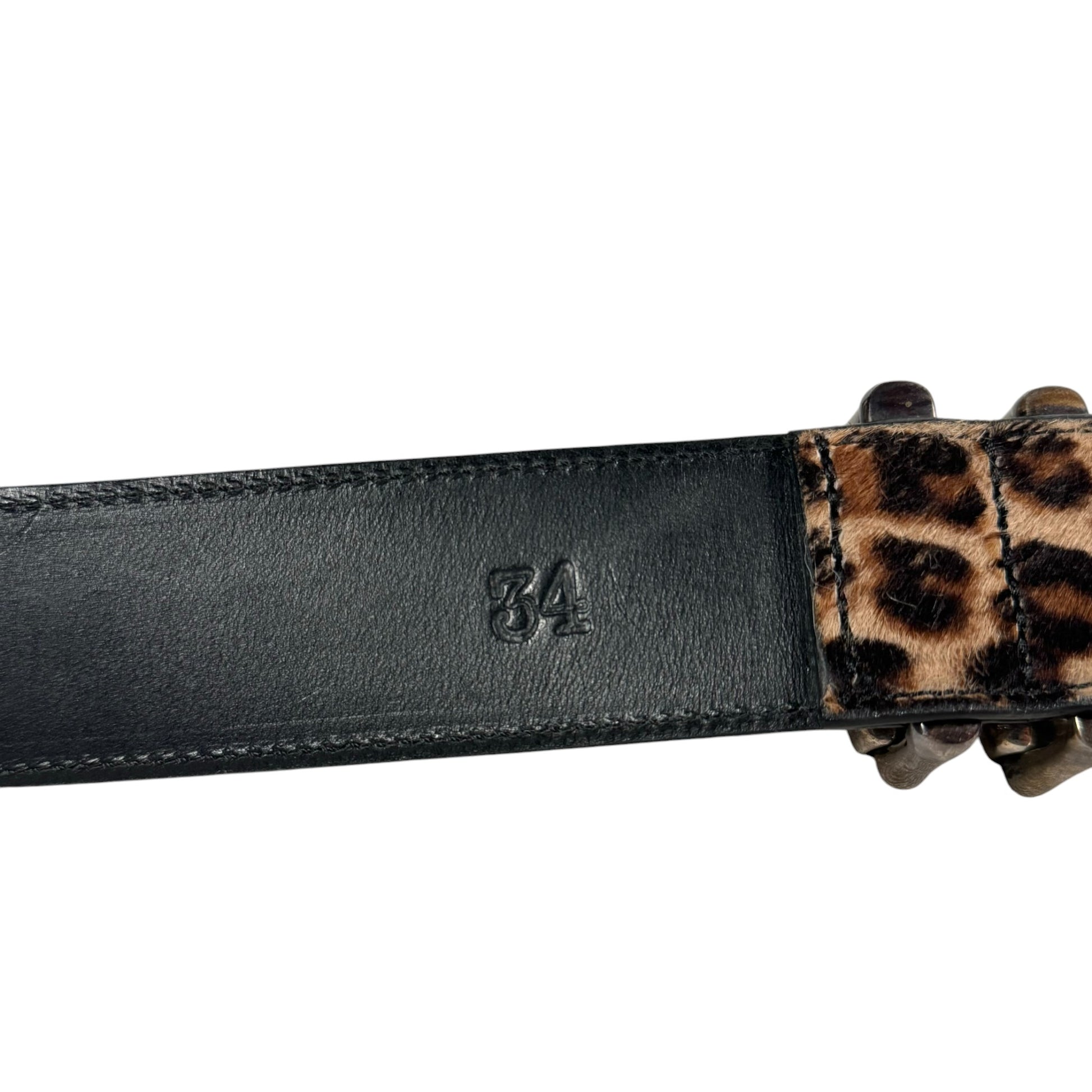 chrome hearts cheetah belt