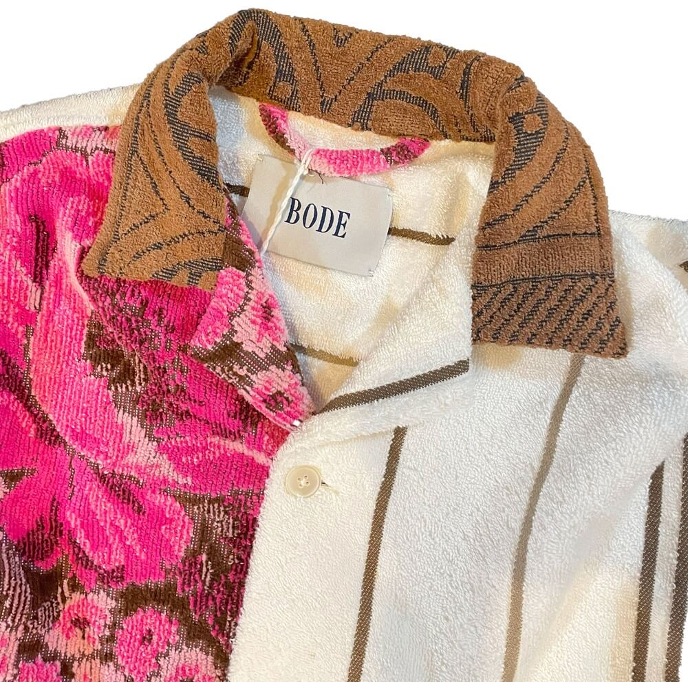 BODE Vintage Duo Towel Jacket Floral 'Garden Maze' 1/1 Authenticated Designer