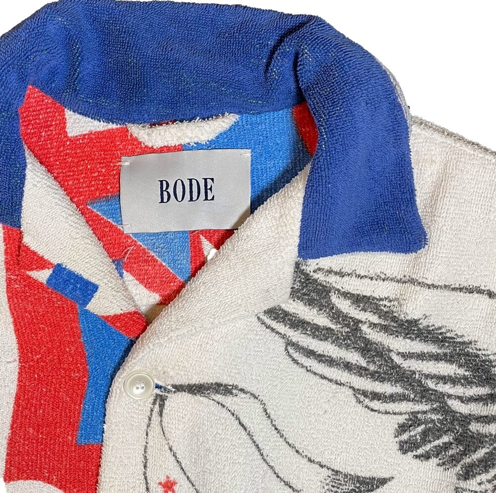 BODE Vintage Towel Jacket American Flag Eagle 1/1 Archival