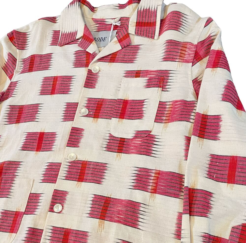 BODE 50s Vintage Canvas Overshirt 'Brush Stroke' 1/1 Sterling Silver Hardware