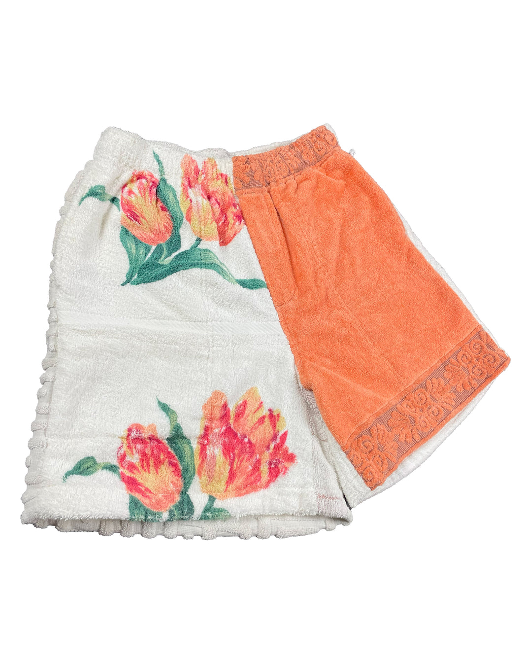 BODE 60s Vintage Duo Towel Shorts Floral Pear Fruit 1/1 Verified YP Collective