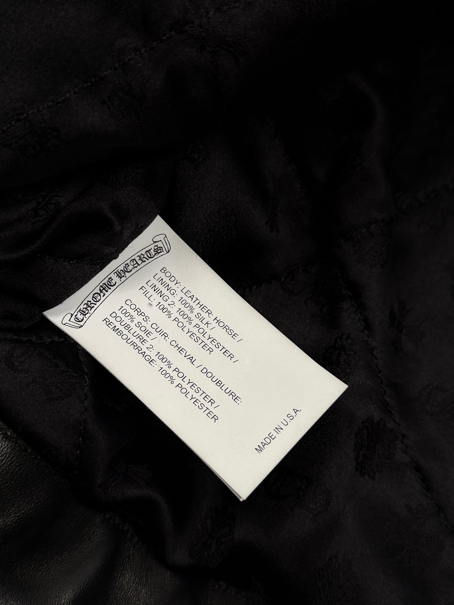 KB24 Horse Leather Cross Patch Jacket