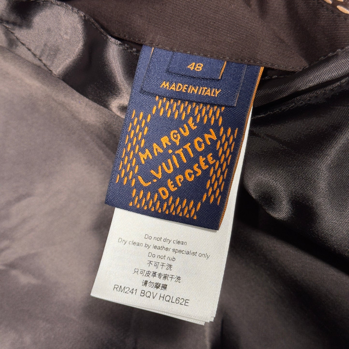 Runway Damier Harrington Leather Jacket Zip Pharell Bomber