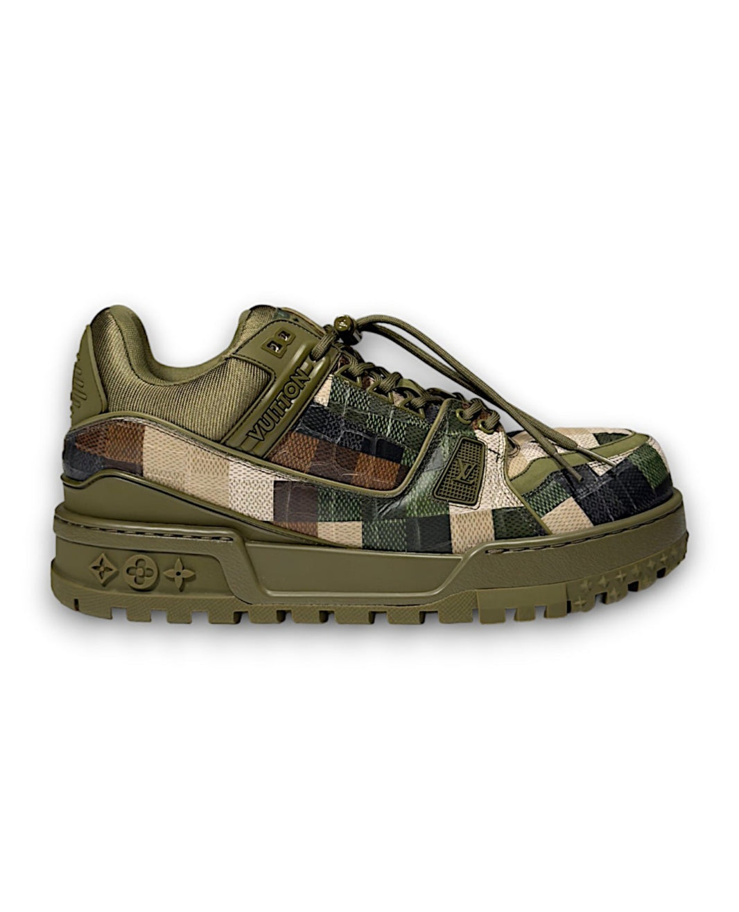 Louis Vuitton Damoflage Camo Trainer Maxi Sneaker Pharell LV Authentic Shoes