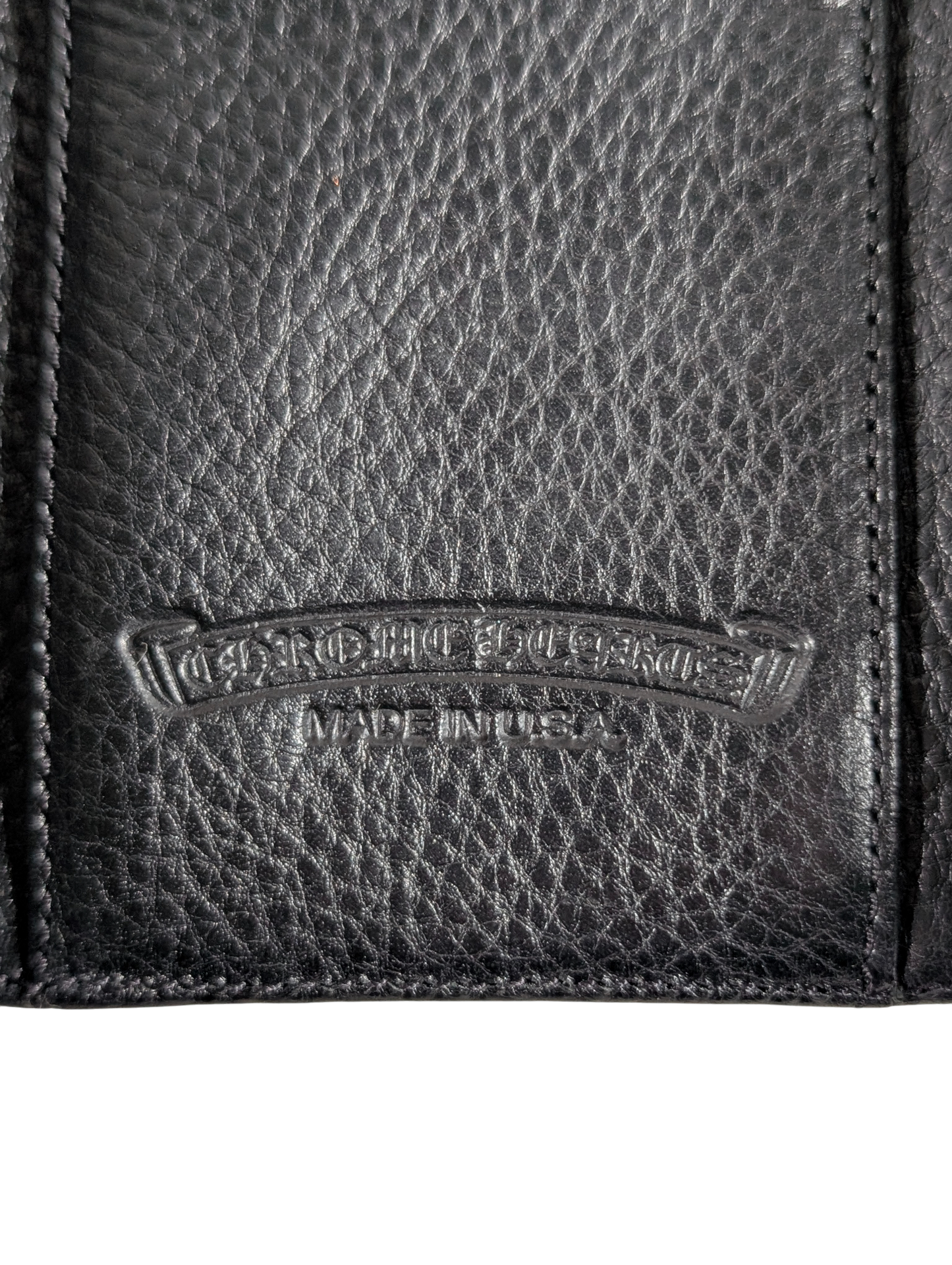 Chrome Hearts Mini Wave Wallet Black Leather Luxury Streetwear