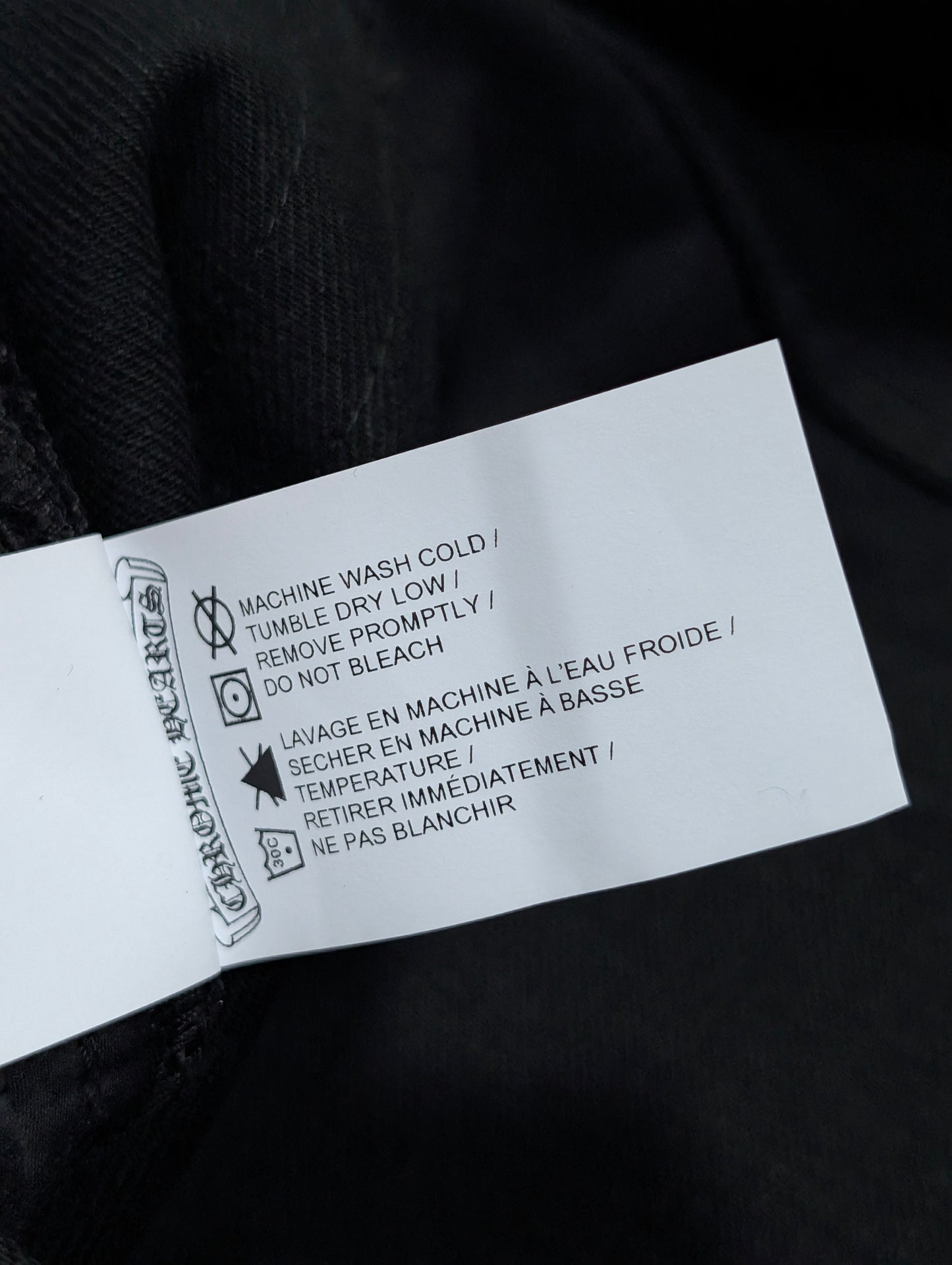 Fleur Knee Selvedge Jeans Black