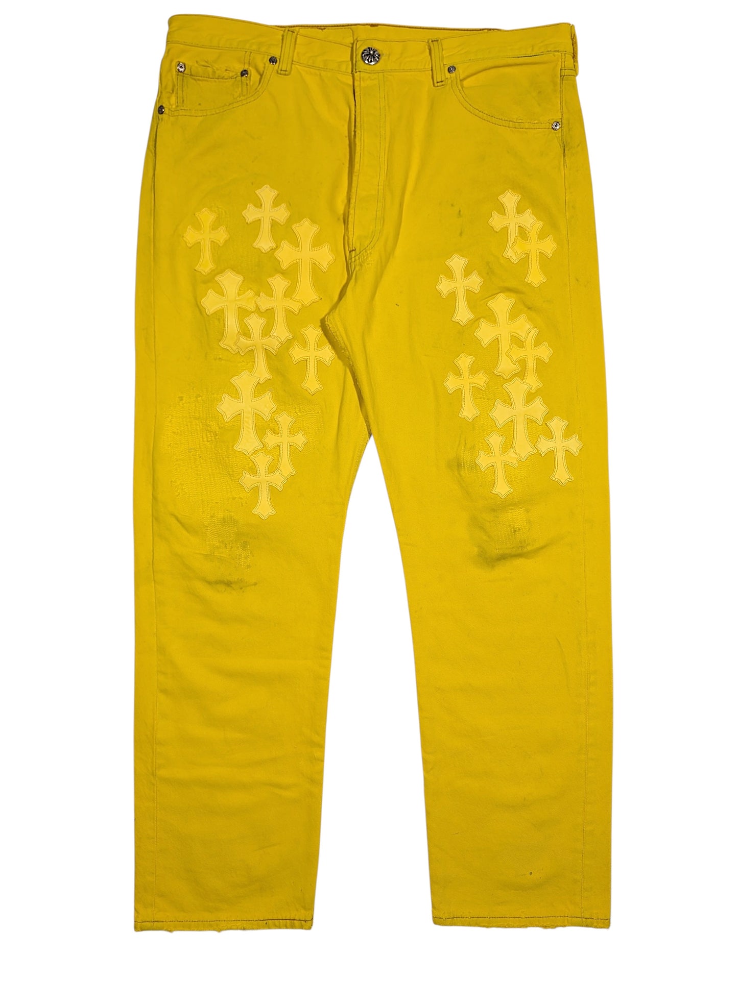 Yellow Vegas Exclusive Cross Patch Vintage Levi's Jeans