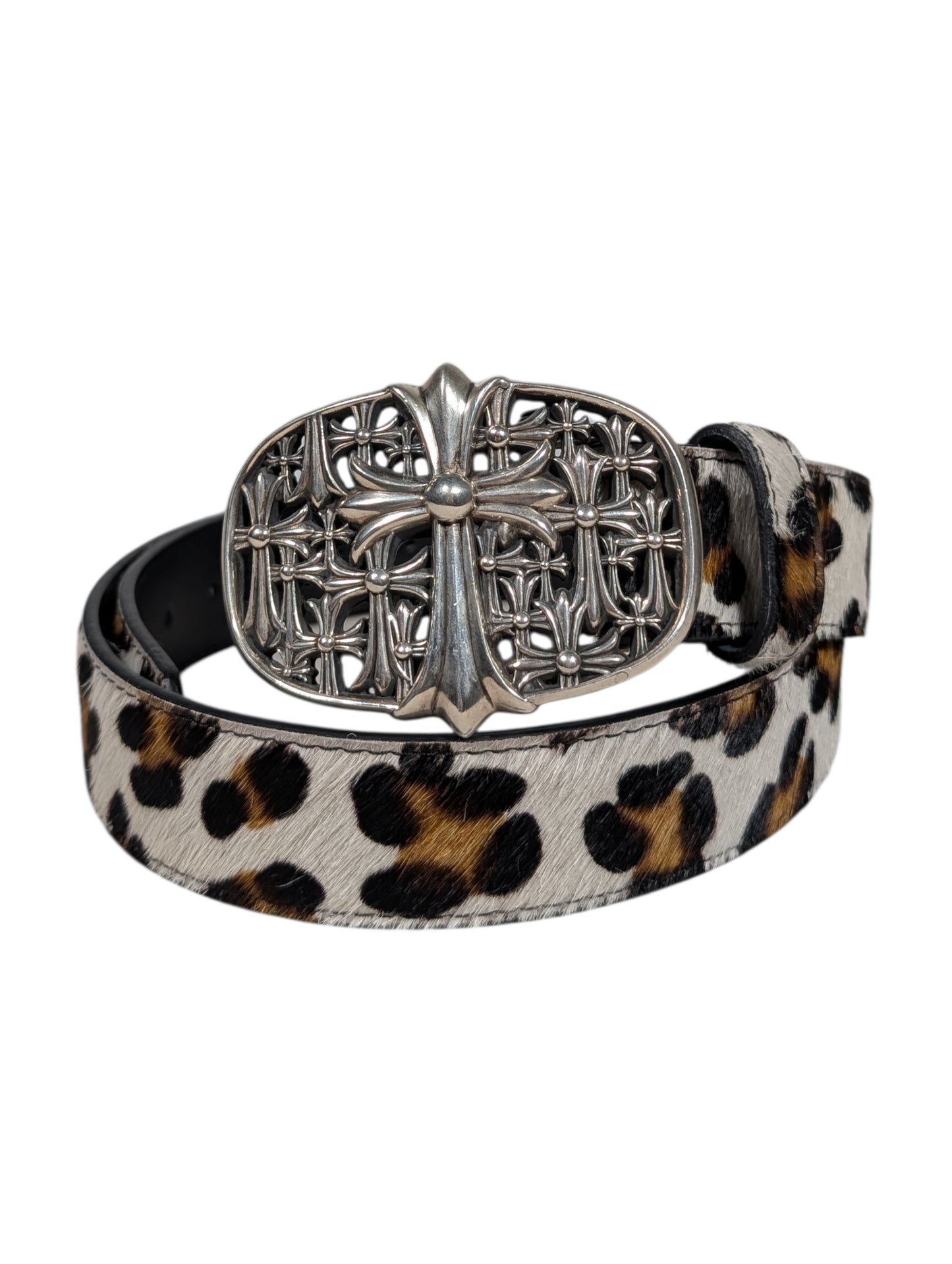 Leopard Calf Hair Belt – Buckle System