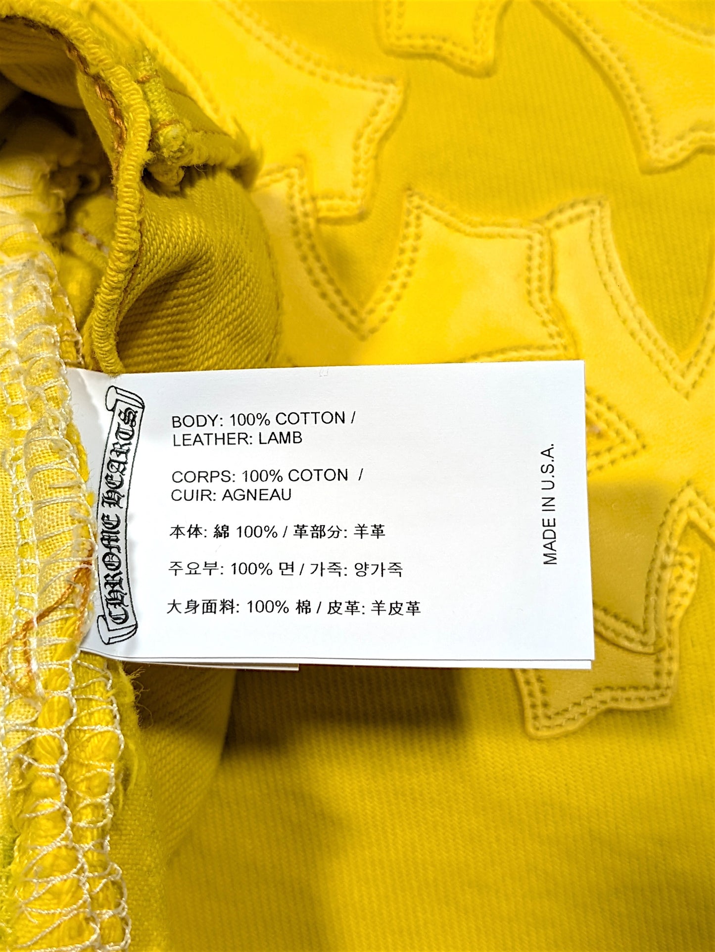 Yellow Vegas Exclusive Cross Patch Vintage Levi's Jeans