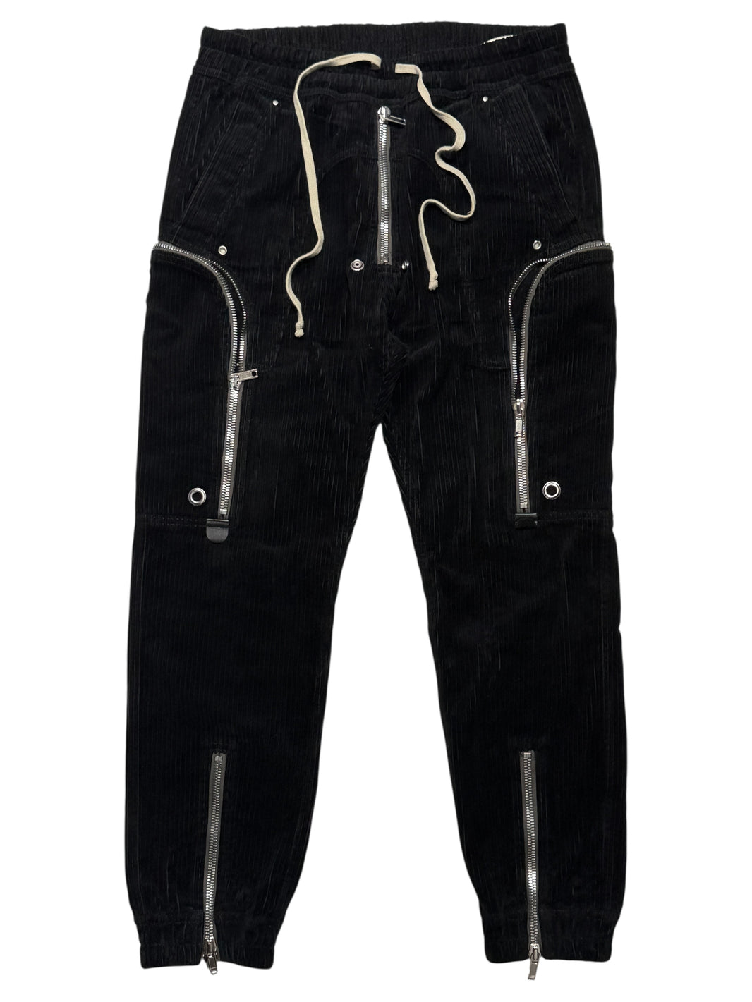 Rick Owens Corduroy Bauhaus Cargo Pants Black Authentic Pants