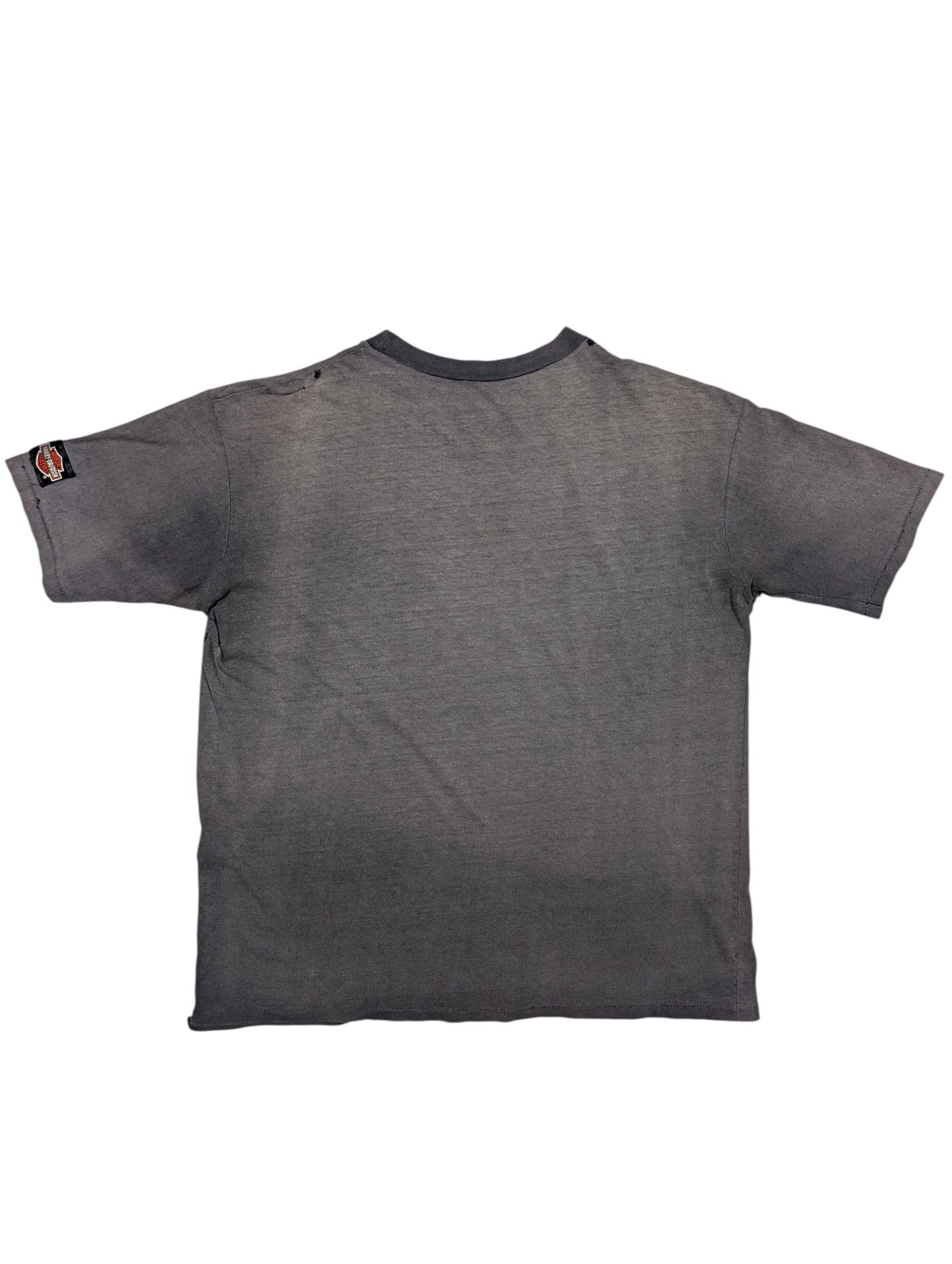 80s Sun Fade Harley Davidson Chopper T-Shirt