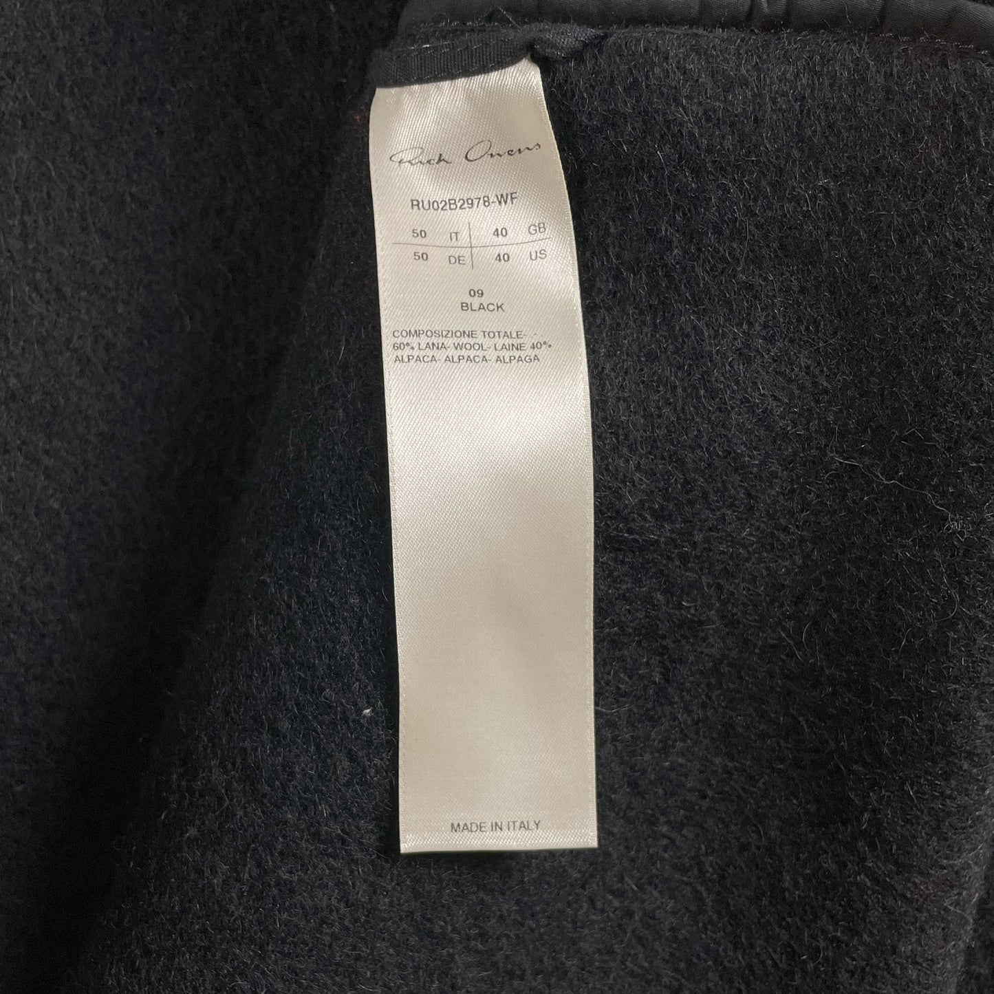 Sealed Trench Coat Alpaca Wool