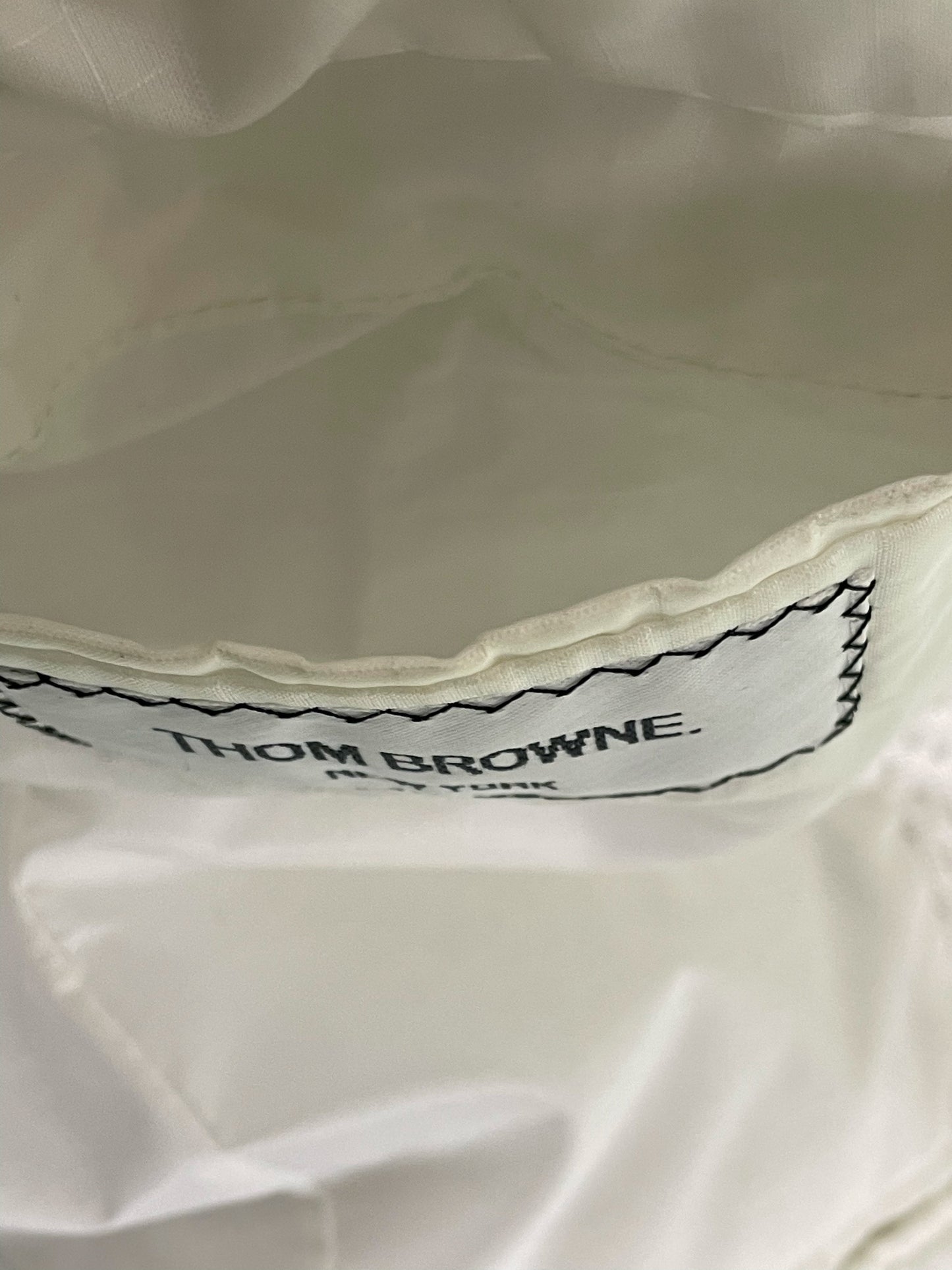 Archival Spring 2011 Thom Browne mesh nylon sport coat in white