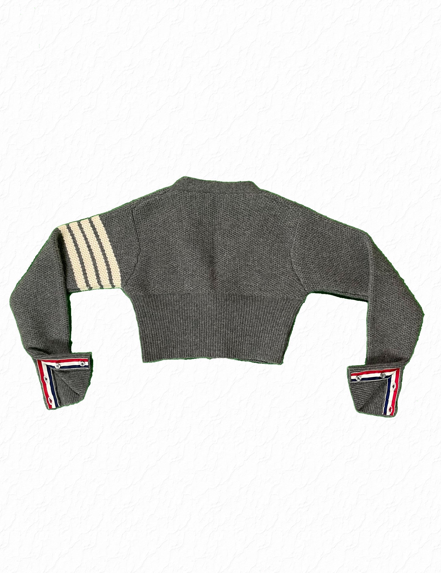 Cropped Grey Cashmere Cardigan Thom Browne Spring 2009 Four Bar