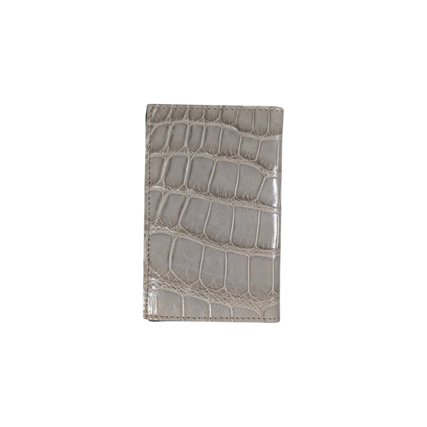 amal crocodile leather wallet