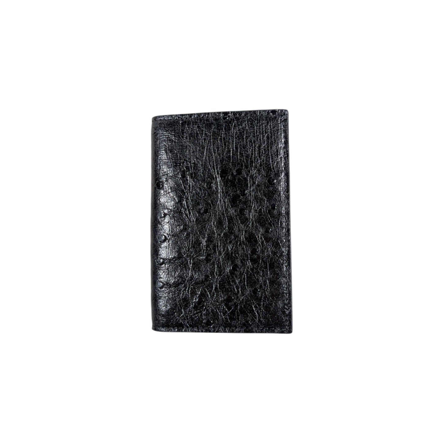 amal ostrich leather wallet