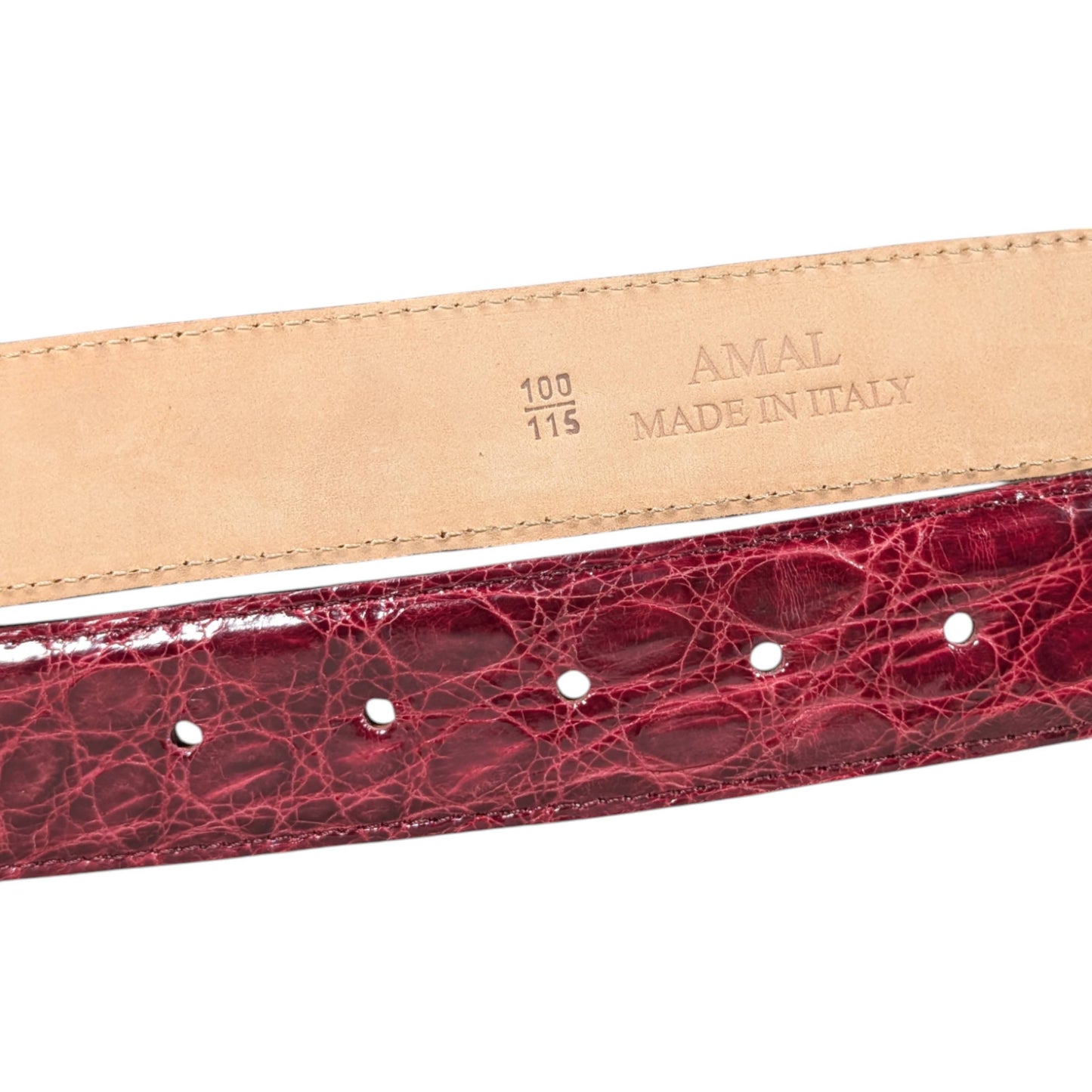 crocodile leather belt