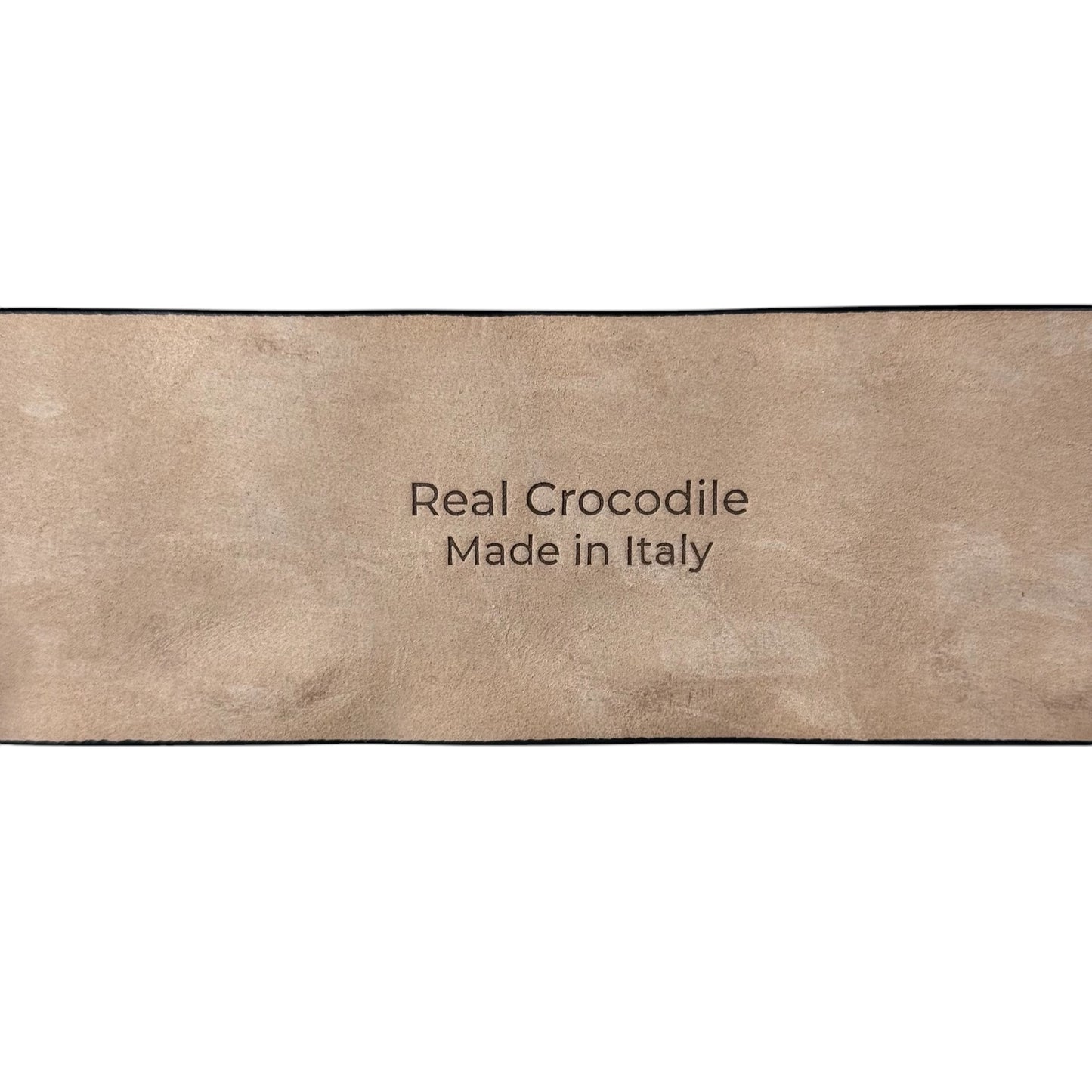 crocodile skin belt