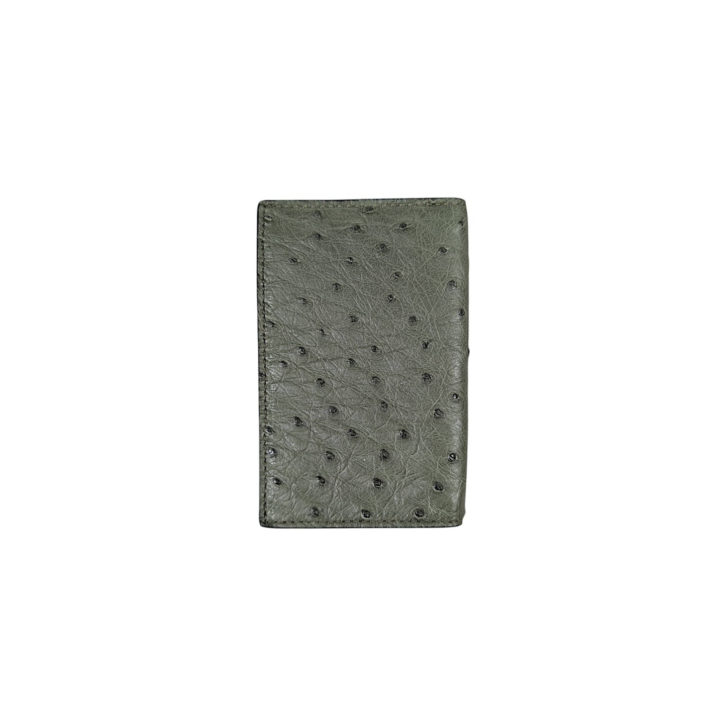 ostrich leather wallet