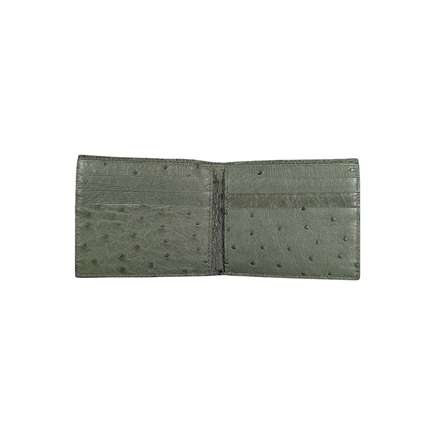 ostrich leather wallet