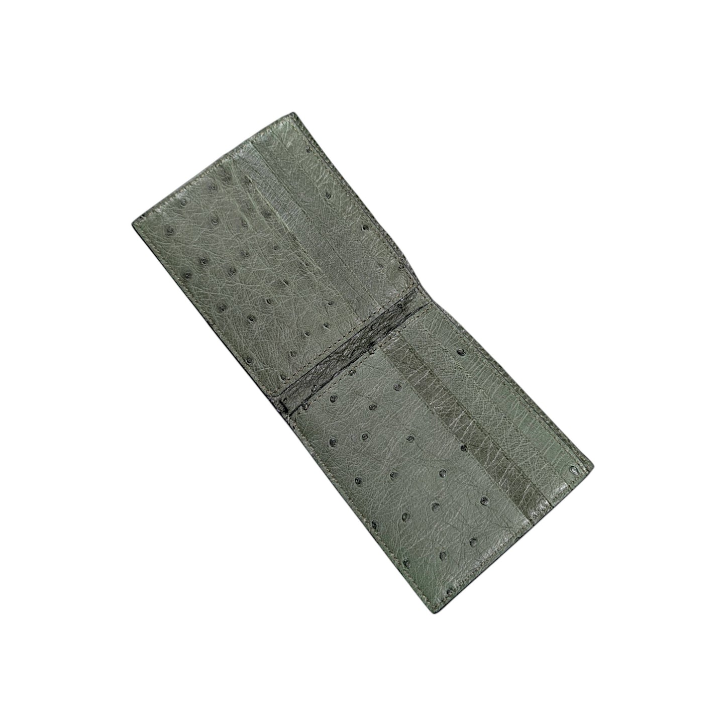 ostrich skin wallet mens