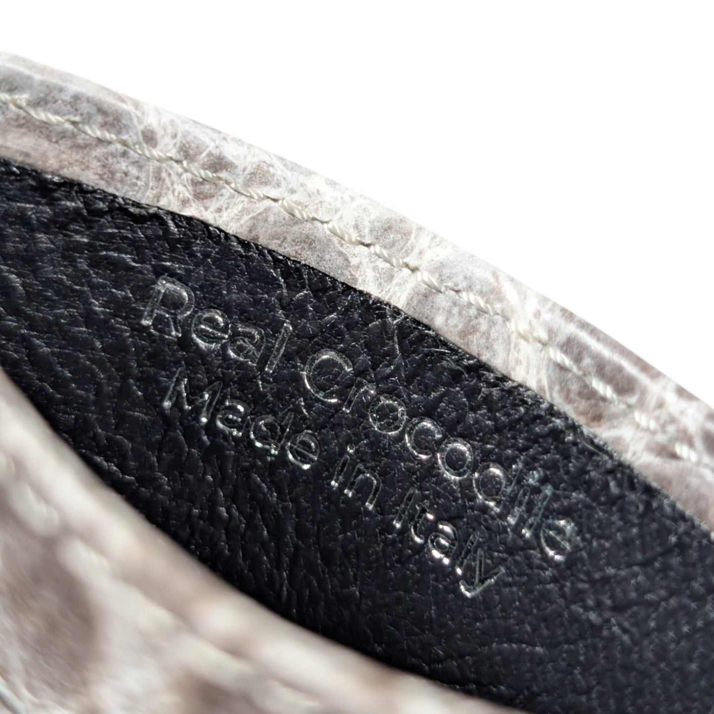 amal Himalayan crocodile leather wallet