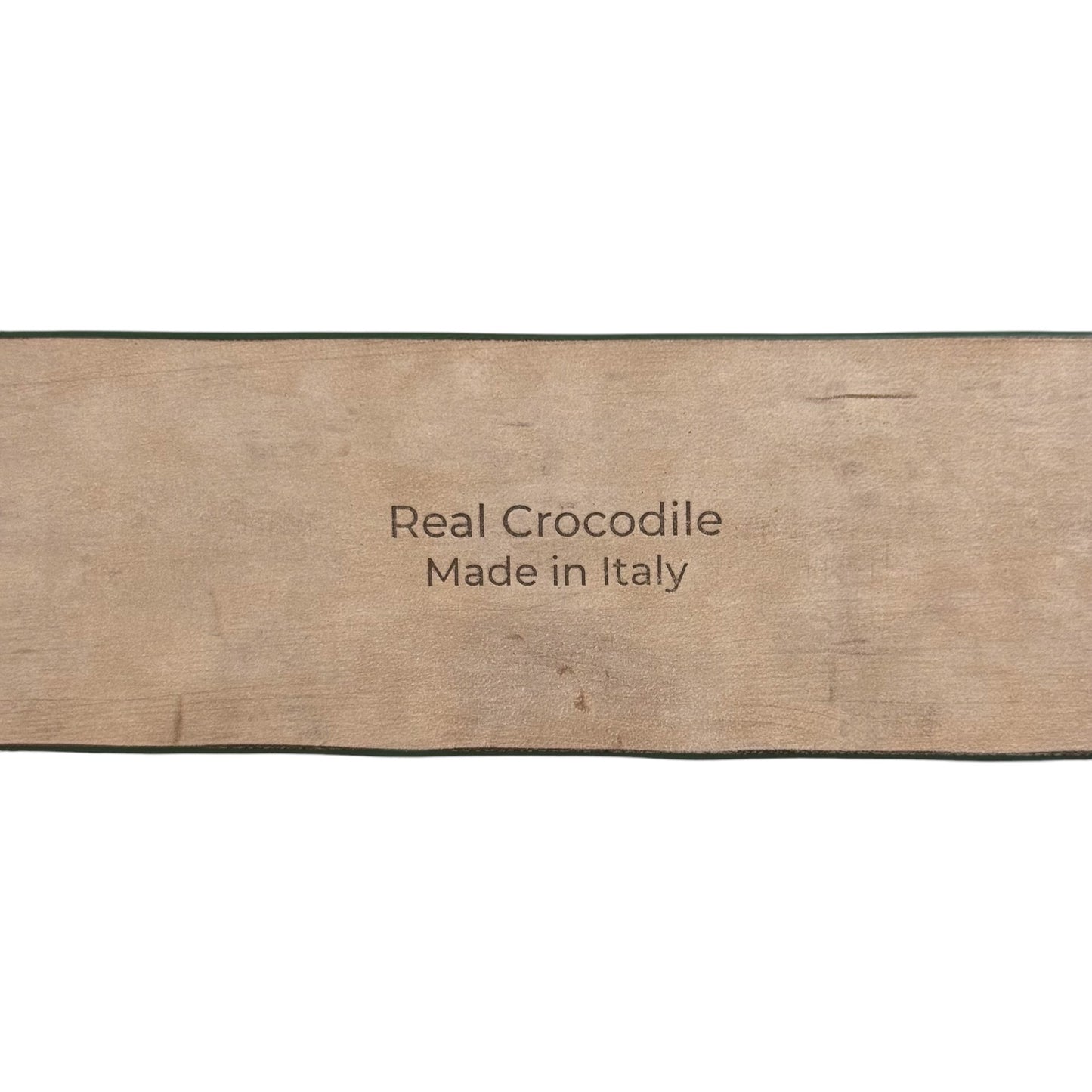 crocodile skin belt
