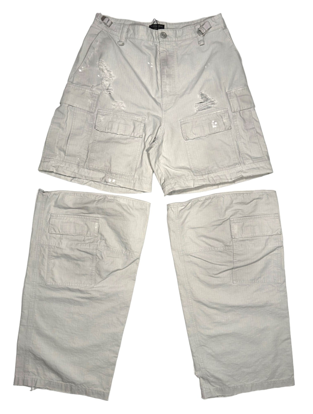 Balenciaga Distressed Adjustable Cargo Pants Authentic Pants