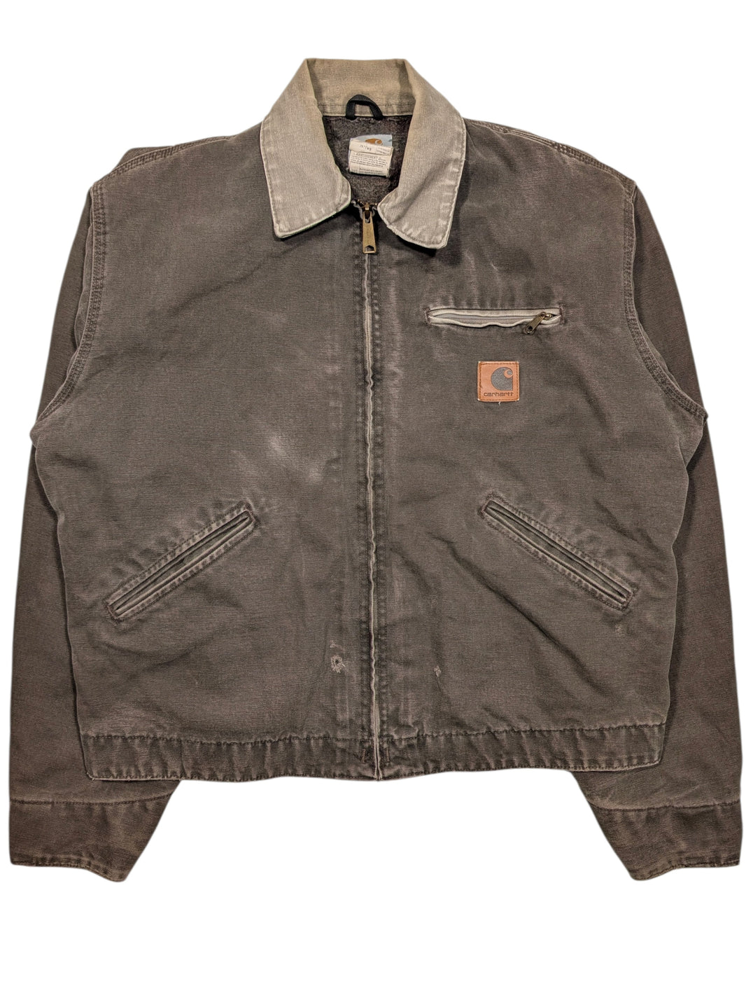 Vintage Carhartt Detroit Jacket Brown Faded 90s Authentic Heavy Jackets