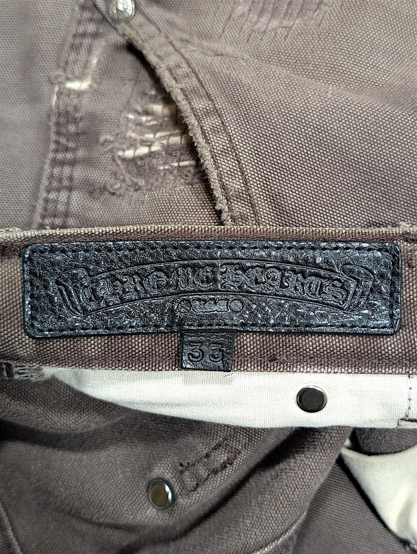 chrome hearts carhartt double knee carpenter pants dark chocolate brown 1 of 1 rare collectible