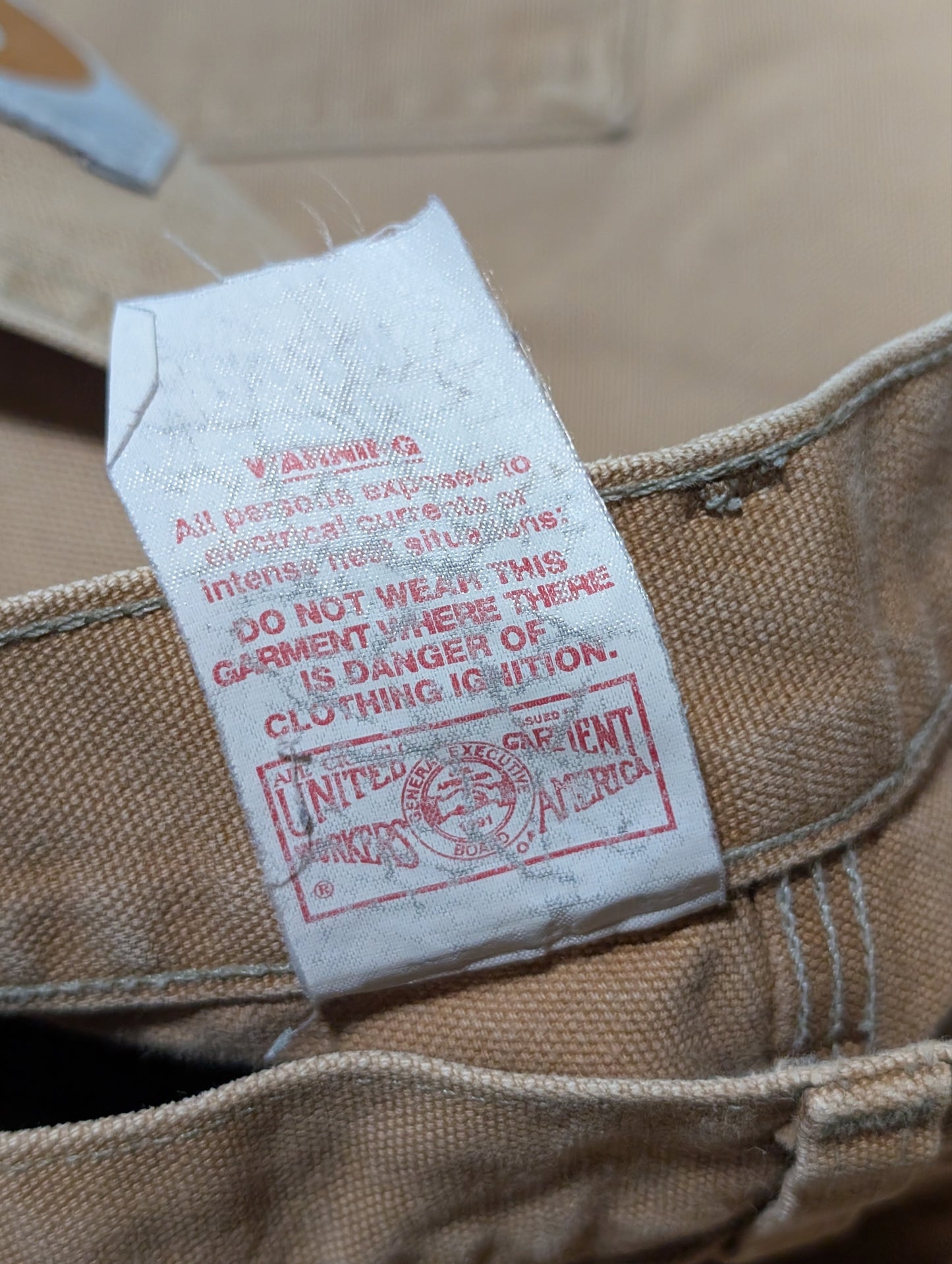 Carhartt 80s Double Knee Carpenter Pants Tan