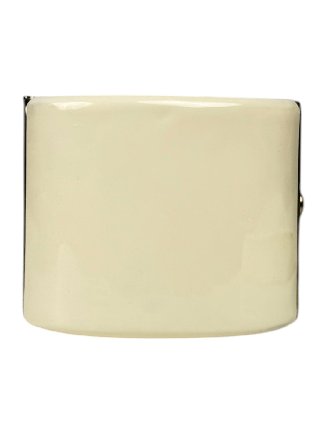 Ivory Resin Wide Cuff Bracelet Chanel Polished Finish