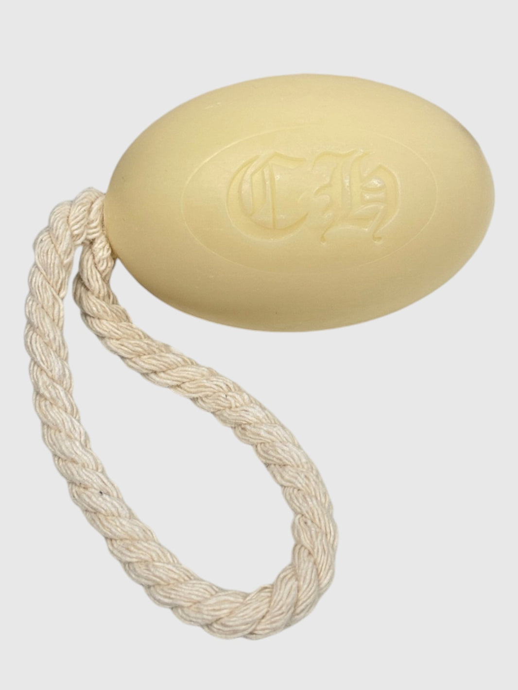 Soap on a Rope Natural Cotton Cord Chrome Hearts CH Logo Cream