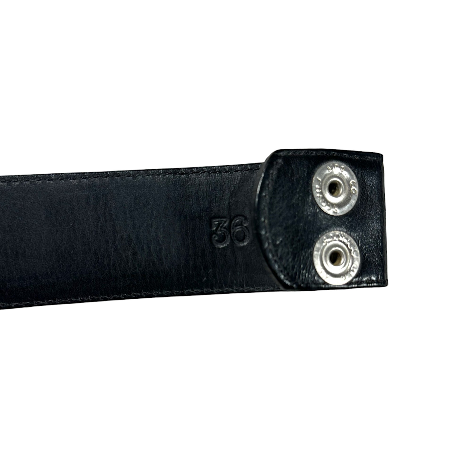 Chrome Hearts Black Belt