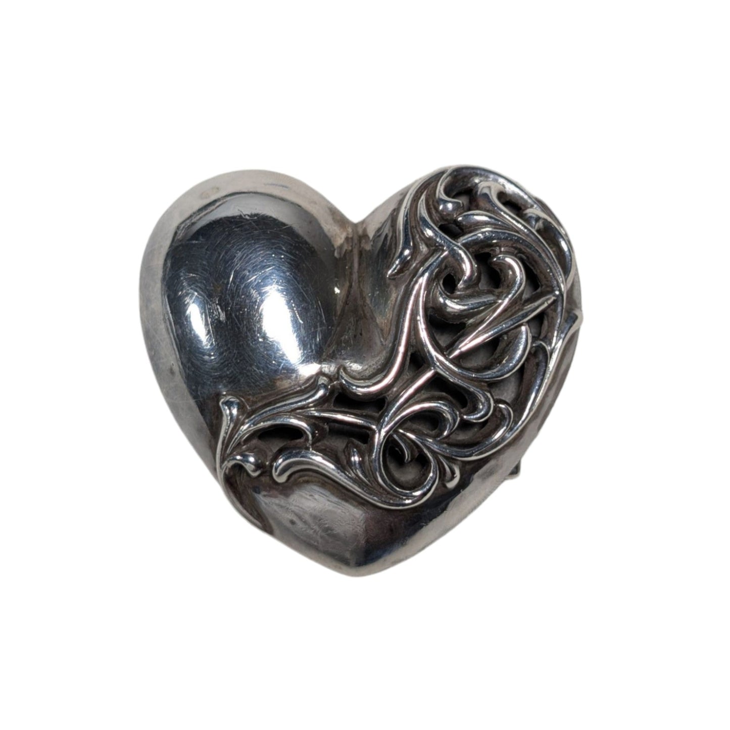 chrome hearts heart belt buckle
