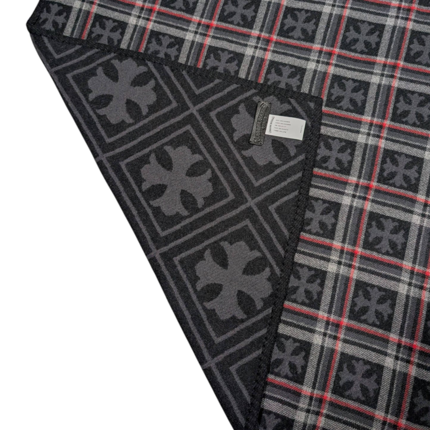 chrome hearts plaid blanket