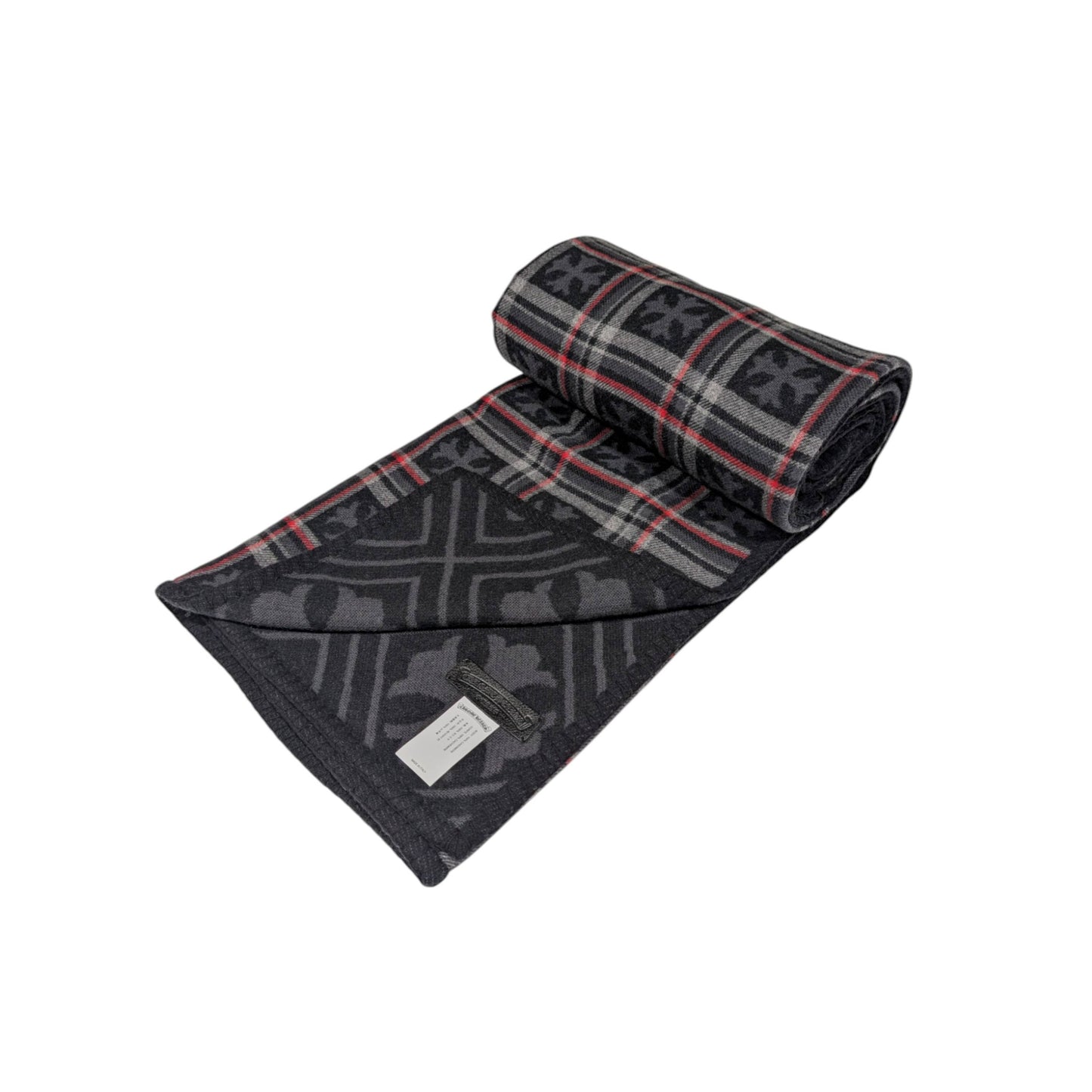 chrome hearts plaid blanket