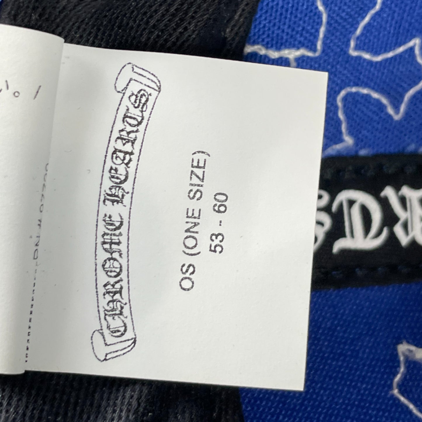 Chrome Hearts Blue Baseball Cross Patch Hat