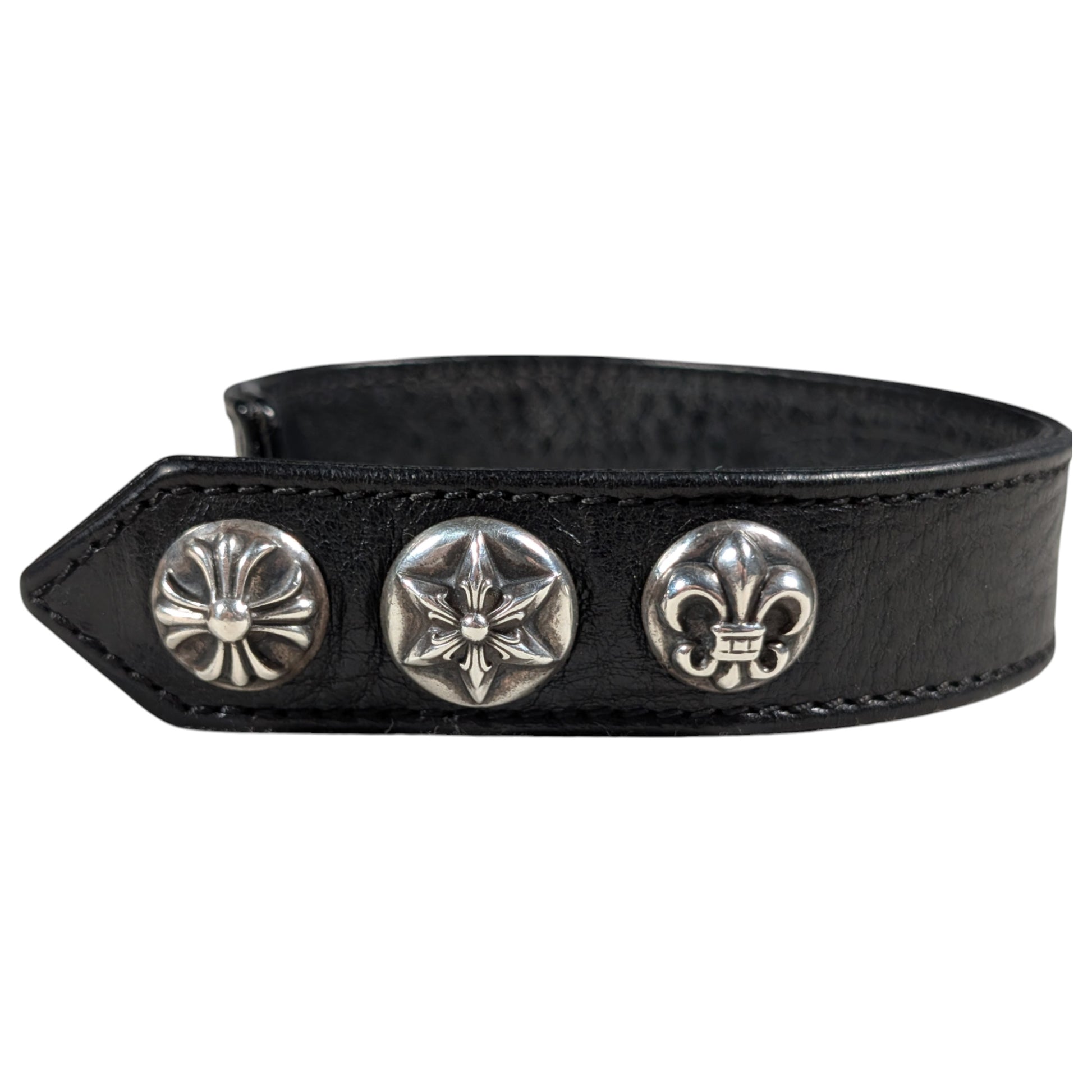 chrome hearts leather bracelet