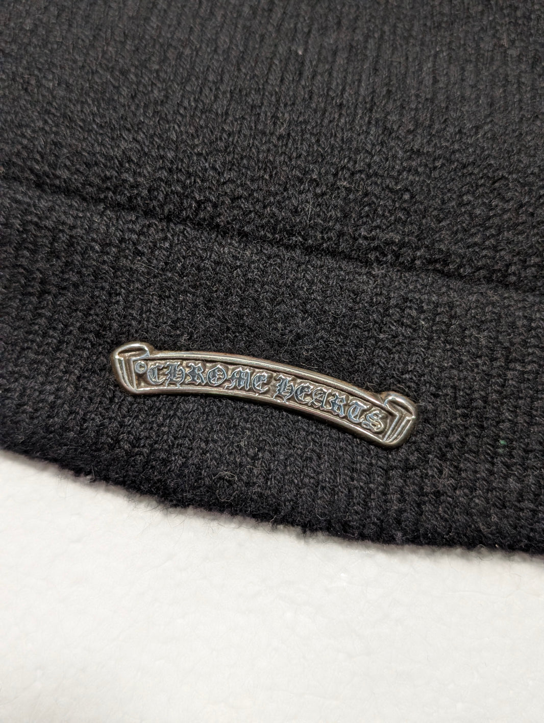 Chrome Hearts Triple Cross Leather Patch Cashmere Sweater Verified YP Collective