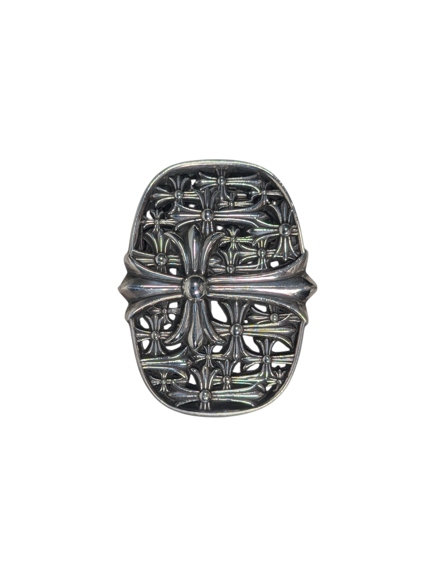Chrome Hearts Cemetery Cross Sterling Silver Belt Buckle Chrome Hearts Jewelry Chrome Hearts Belt Accessory