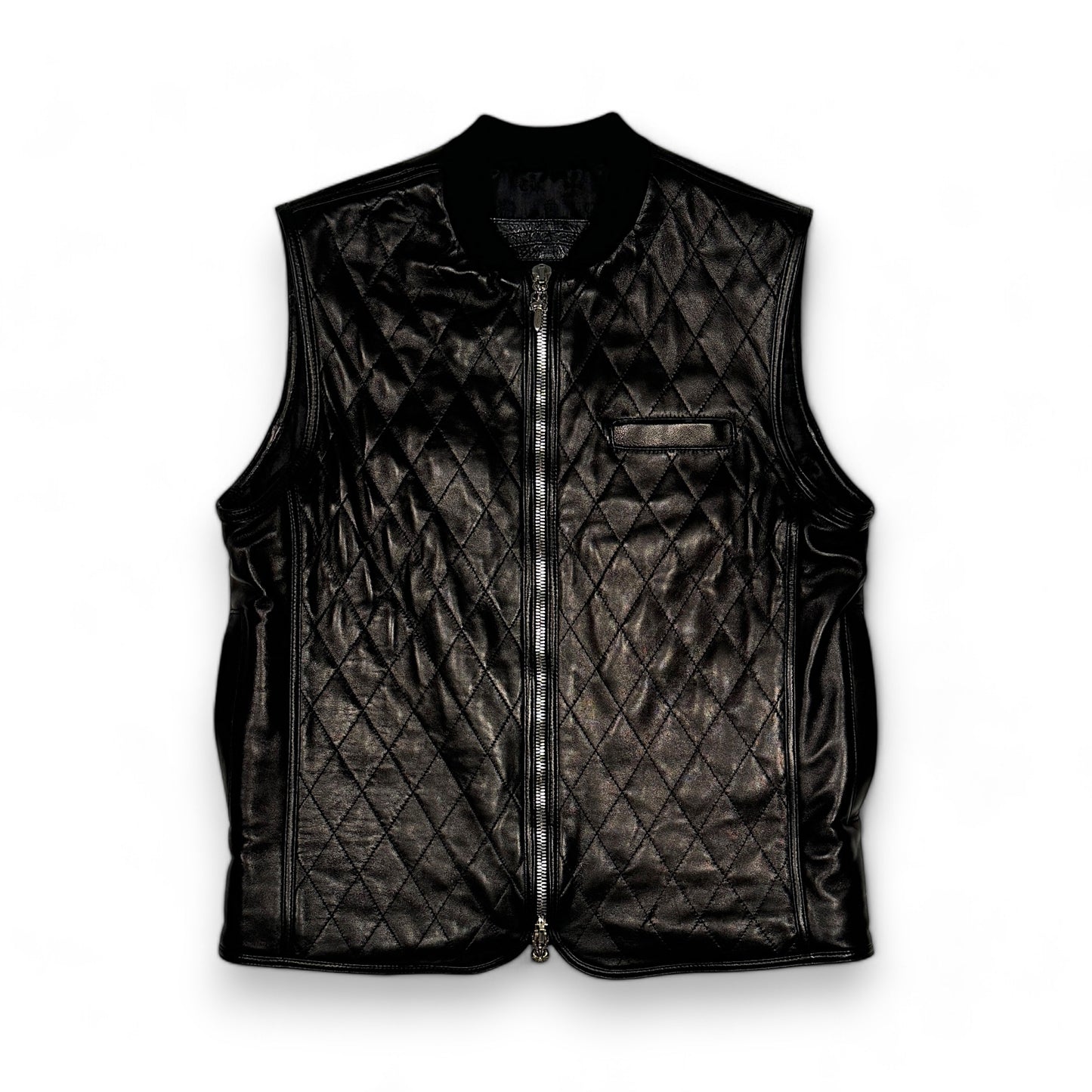 chrome hearts leather vest