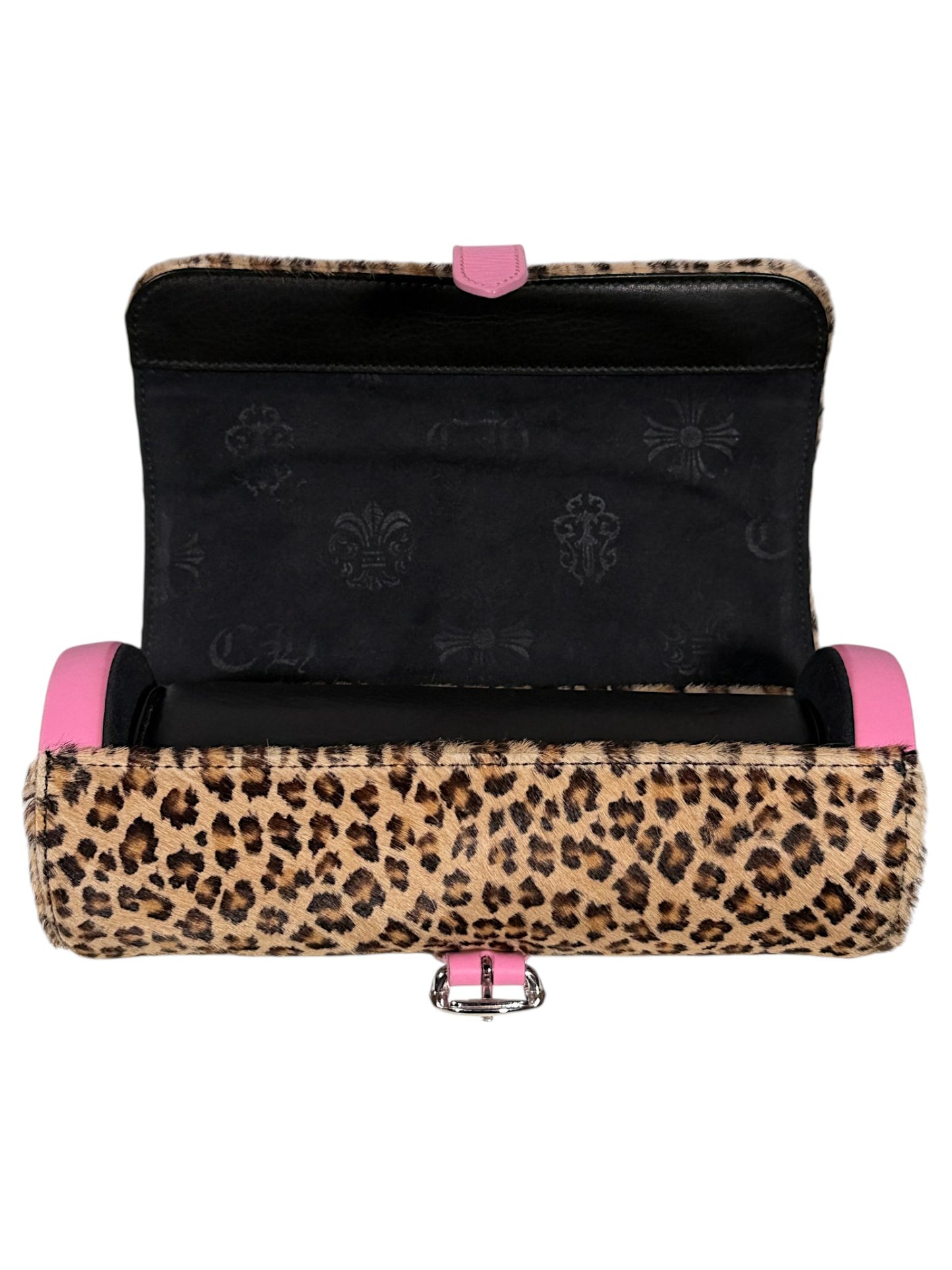 CH Monogram Jacquard Interior Chrome Hearts Cheetah Watch Roll