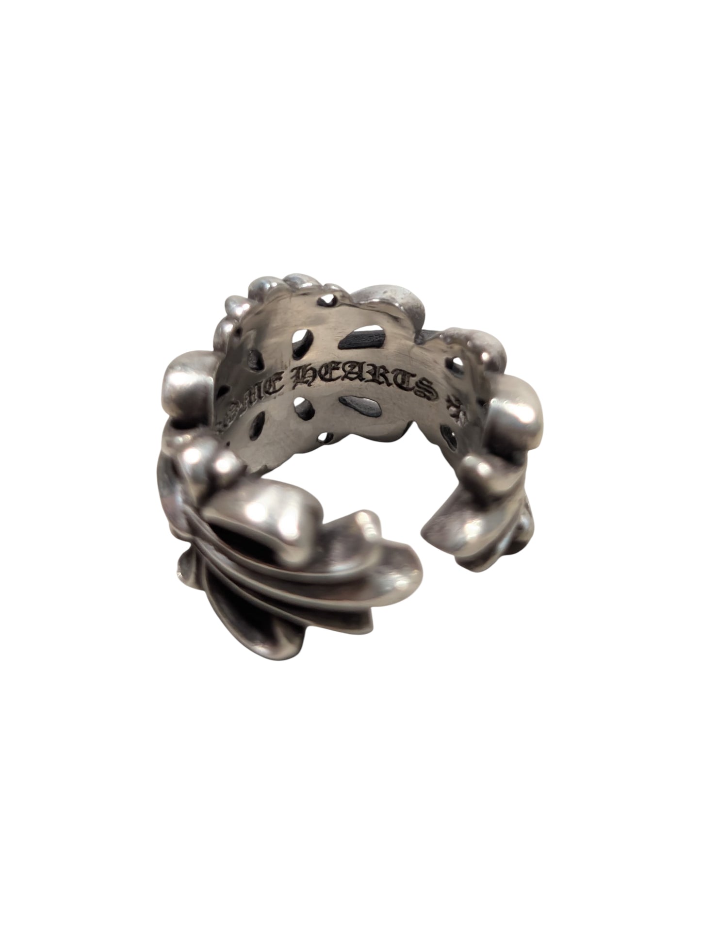 Double Floral Cross Ring