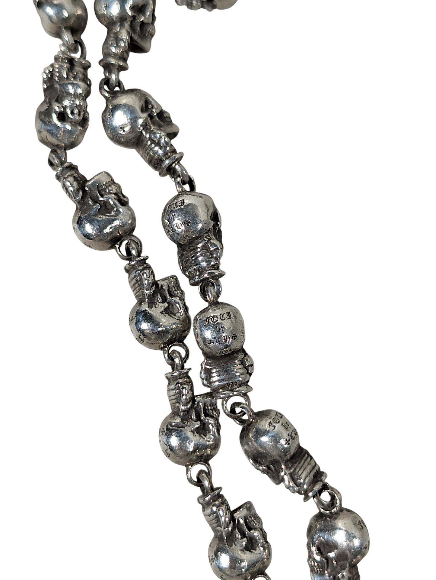 Foti Delphino Skull Wallet Chain Long